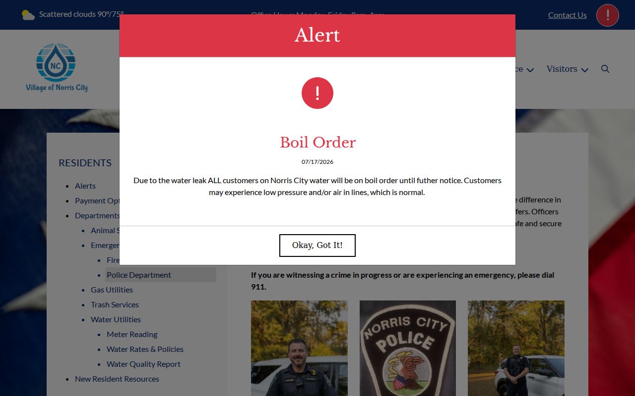 Norris City criminal records and police department contacts